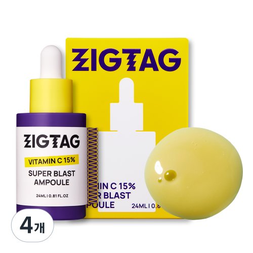 직택 앰플 세럼 순수 비타민C 기미 잡티 색소침착 미백 화이트닝, 4개, 24ml