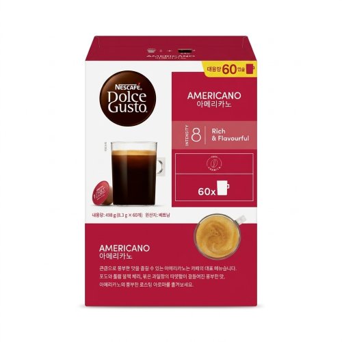 돌체구스토 아메리카노 캡슐커피, 8.3g, 60개입, 1개