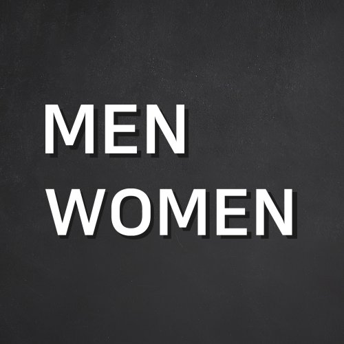 [1분설치] 스튜디오투명 화장실 표지판 백색, MEN WOMEN화이트, 1개