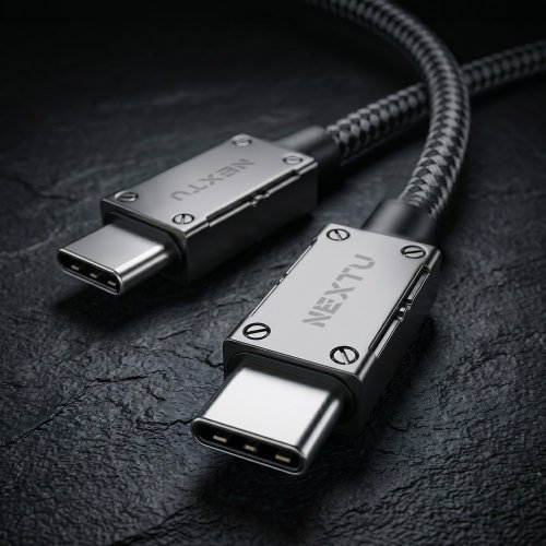넥스트유 C타입-C타입 케이블온 CC2 240W PD3.1 메탈 초고속 충전 케이블 CC8830CM 240W