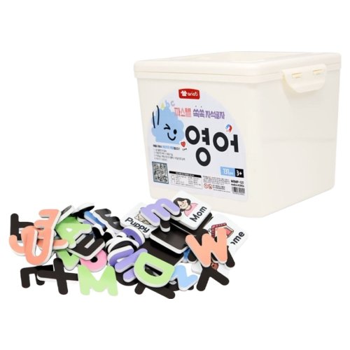 아리아띠 파스텔 쏙쏙 자석글자 영어, 1개, 131피스