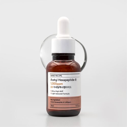 나노레시피 2X 아세틸 헥사 펩타이드 1,000ppm 원액 펩타이드 -8, 1개, 30ml