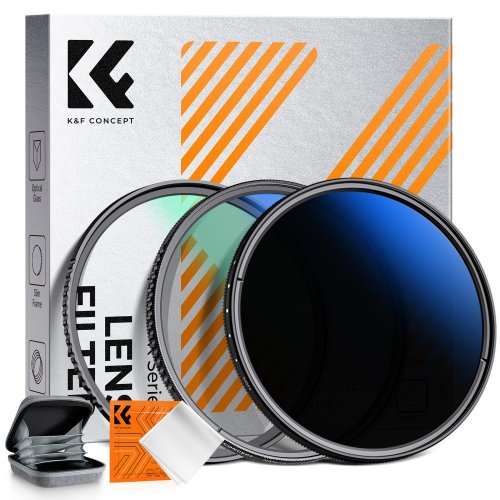 K&F CONCEPT Nano-Klear MCUV+CPL+ND2-400 필터 키트 + 필터 파우치 + 청소용 천, 1개, 58mm