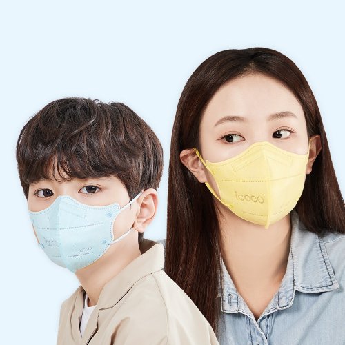 아이코코 KF94 유아 마스크 새부리형 레인보우컬렉션 소형L 10매